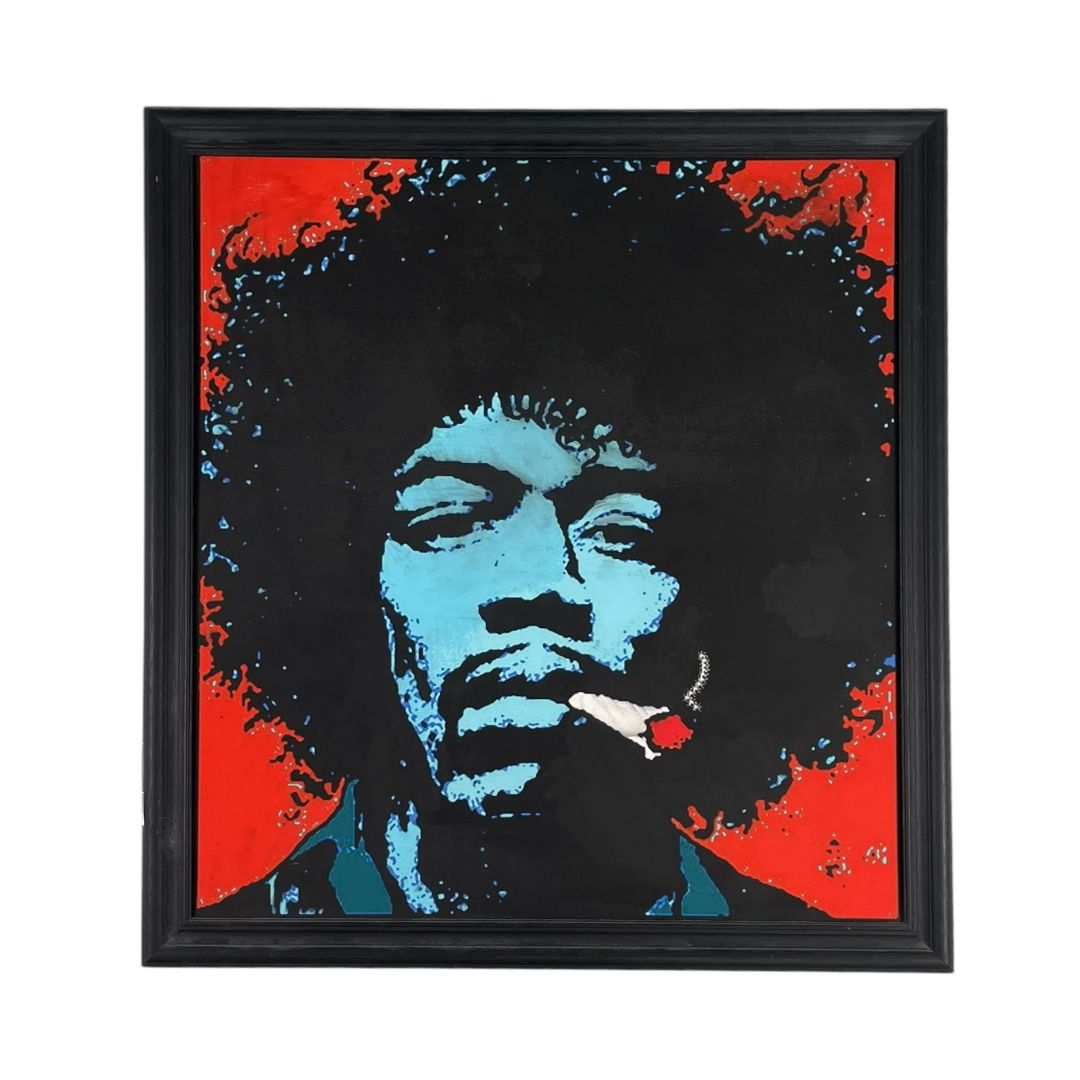 Arte sin Vidrio ANONIMO Estilo Retrato Obra 68 cm X 62 cm Marco 76 cm X 71 cm