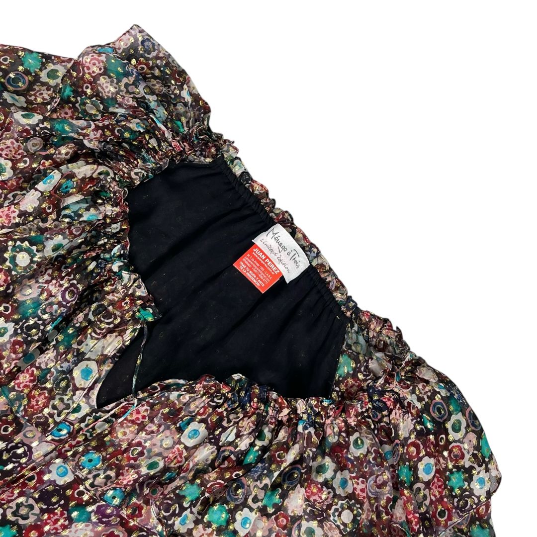 Vestido Manga Corta MENAGE A TROIS Varios Estampado Talle L