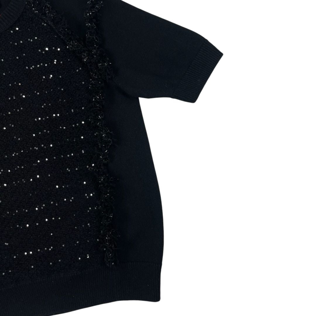 Sweater Manga Corta LANVIN Color Negro Talle M