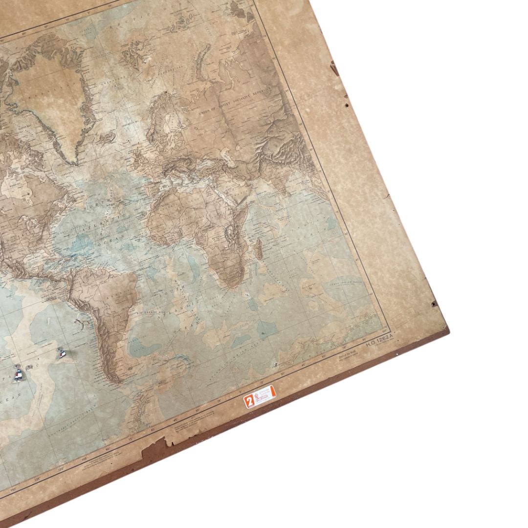 Arte sin Vidrio ANONIMO Estilo Cartografia Obra 95 cm X 140 cm