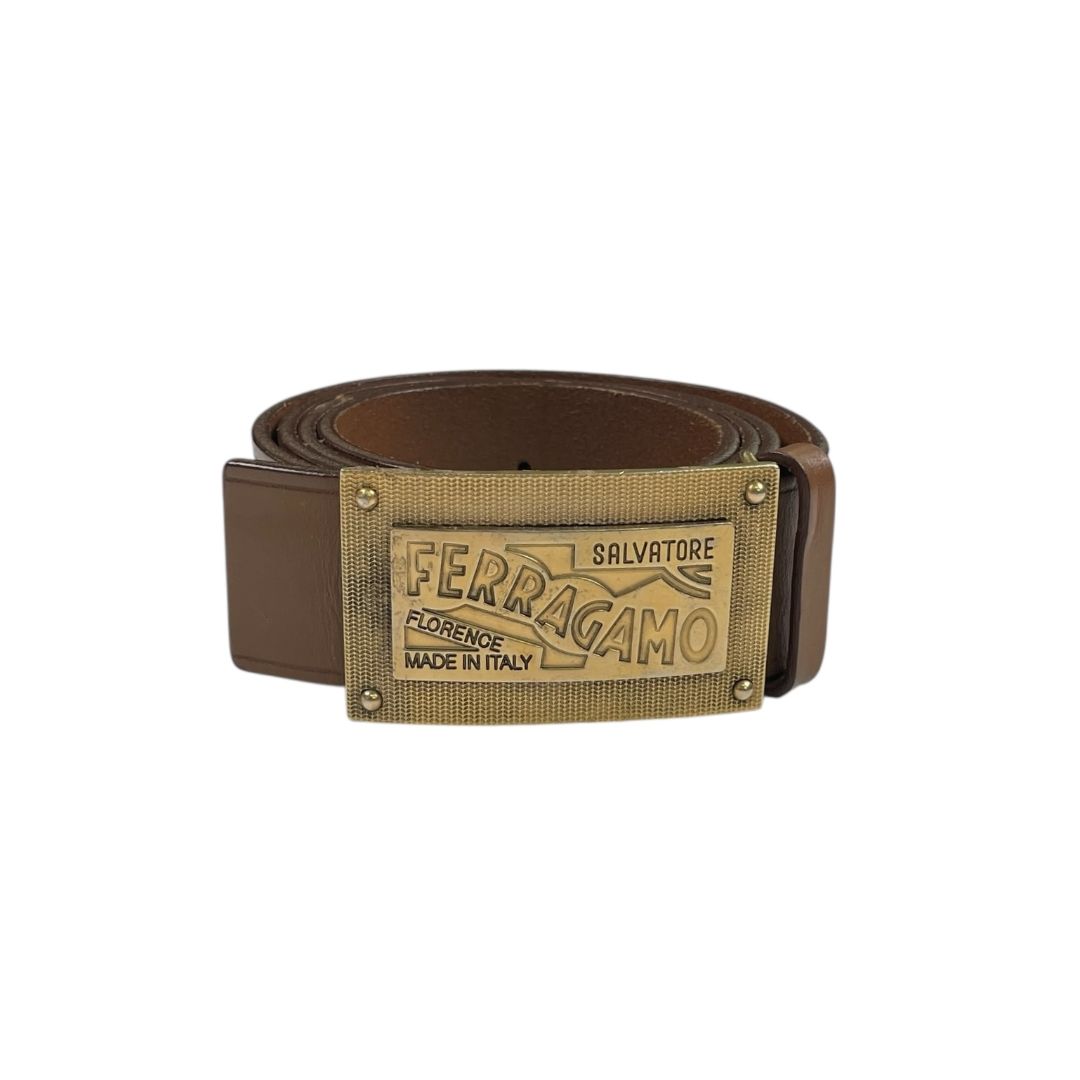 Cinturon Otro FERRAGAMO Color Marron Medida 105cm