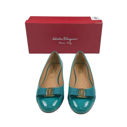 Ballerina  FERRAGAMO  Color Turquesa Talle 9