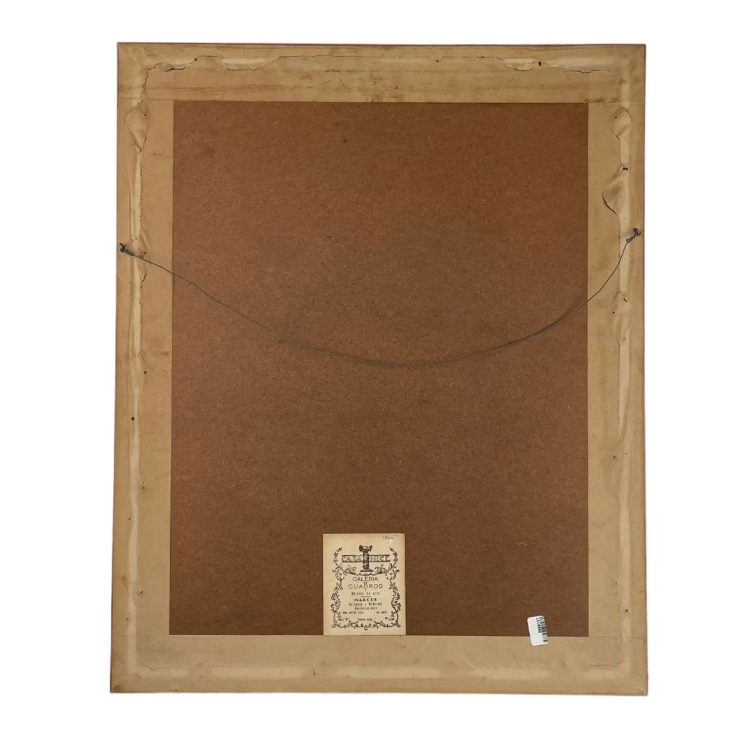 Arte con Vidrio WLADIMIRO WALDEMAR MELGAREJO MUÑOZ Estilo Retrato Obra 34 cm X 27 cm Marco 58 cm X 48 cm