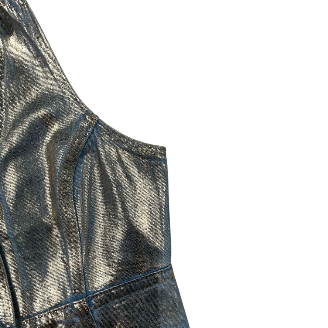 Chaleco Corto LEVIS Color Plateado Talle S
