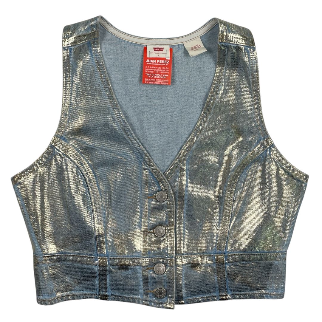 Chaleco Corto LEVIS Color Plateado Talle S