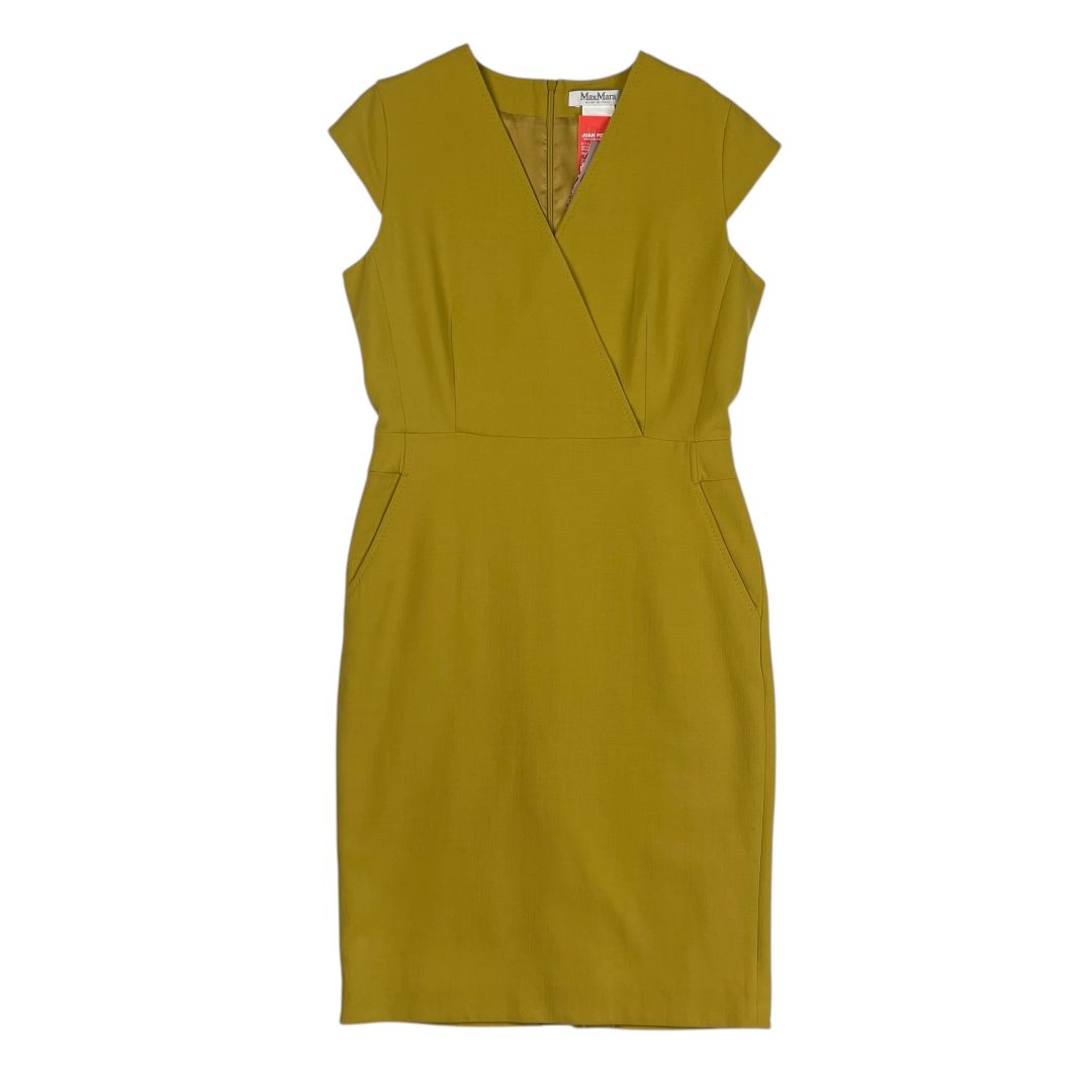 Vestido Sin Manga MAX MARA Mostaza Talle 42