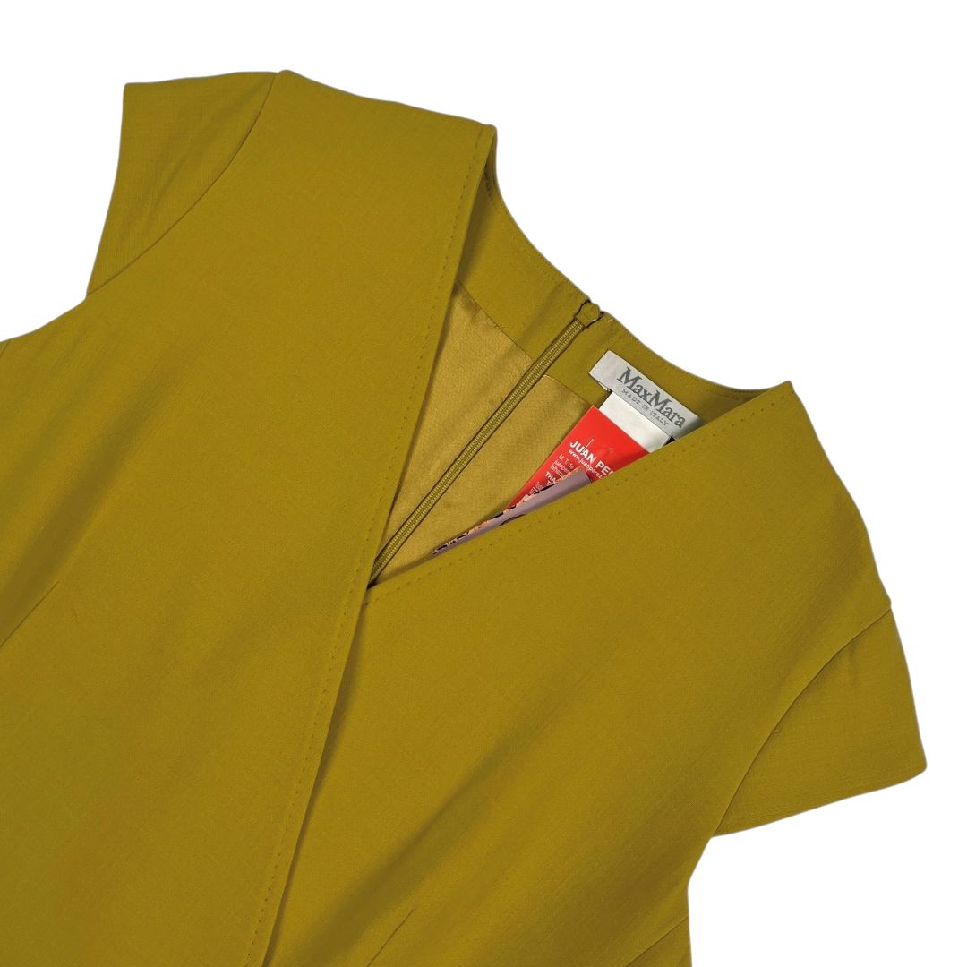 Vestido Sin Manga MAX MARA Mostaza Talle 42