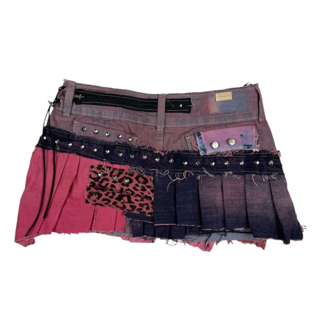 Pollera Mini CHIMBITA Color Rosa Talle M