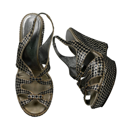 Taco Chino  SERGIO ROSSI  Color Beige Y Negro Talle 40