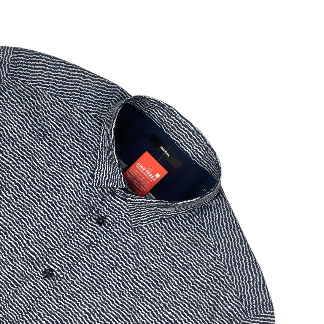 Camisa Manga Larga DIESEL Color Varios Estampado Talle L