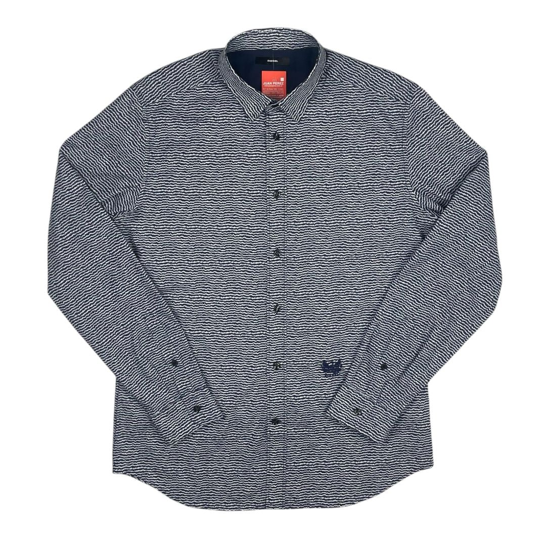 Camisa Manga Larga DIESEL Color Varios Estampado Talle L