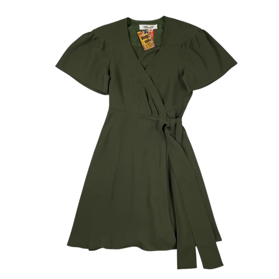 Vestido Manga Corta DIANE VON FÜRSTENBERG Color Verde Talle S