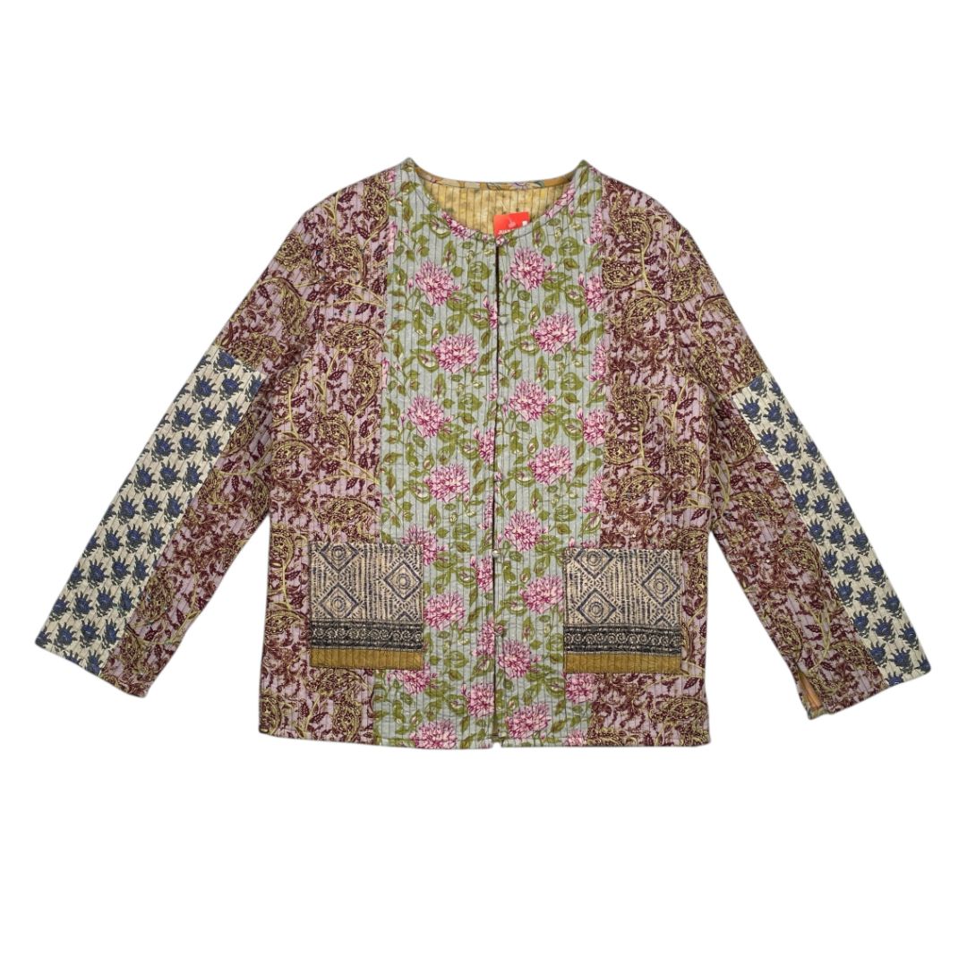 Saco ZARA Color Varios Floral Talle XS