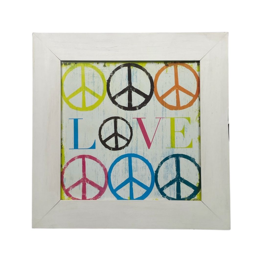 ANONIMO Arte con Vidrio Estilo Tipografia Medida 40cm X 40cm