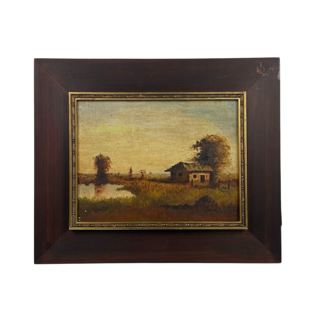 ANONIMO Arte sin Vidrio Estilo Paisajismo Medida 36cm X 30cm