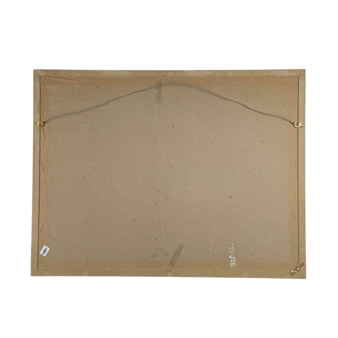 Arte con Vidrio PAUL GAUGUIN Estilo Figurativo Obra 58 cm X 78 cm Marco 65 cm X 85 cm