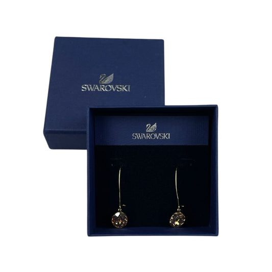 Aros  SWAROVSKI  Color Amarillo Talle Unico