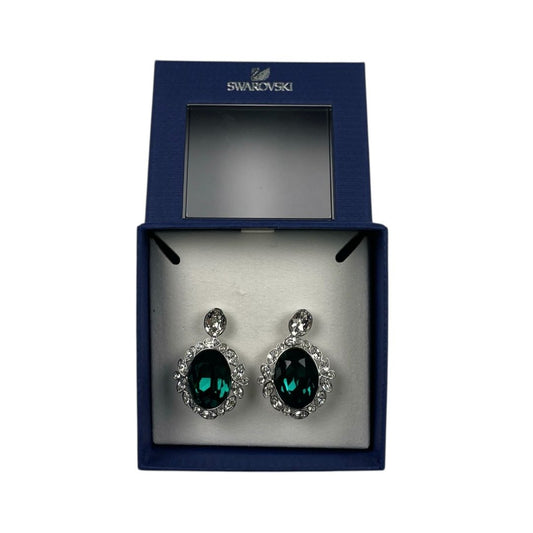Aros  SWAROVSKI  Color Verde Talle Unico