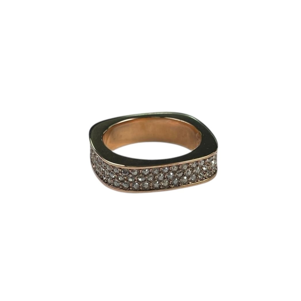 Anillo SWAROVSKI Color Dorado Talle Unico