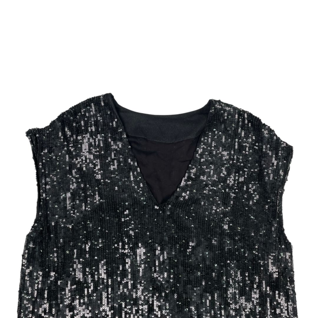 Vestido Sin Manga MENAGE A TROIS Color Negro Talle 40