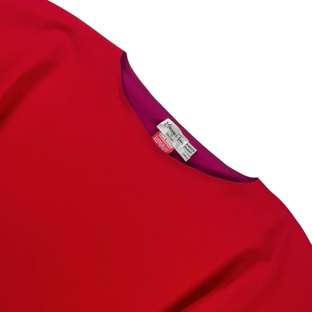Poncho MENAGE A TROIS Color Rojo Talle Unico