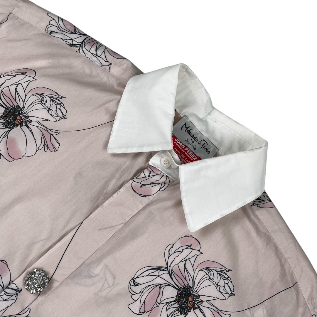Camisa Manga Larga MENAGE A TROIS Color Varios Estampado Talle 40