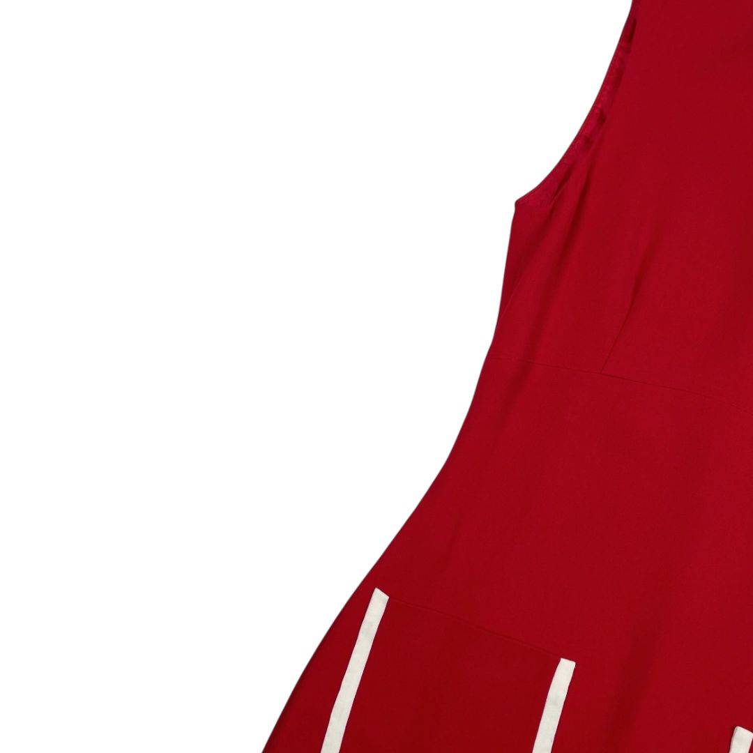 Vestido Sin Manga MENAGE A TROIS Color Rojo Talle 40