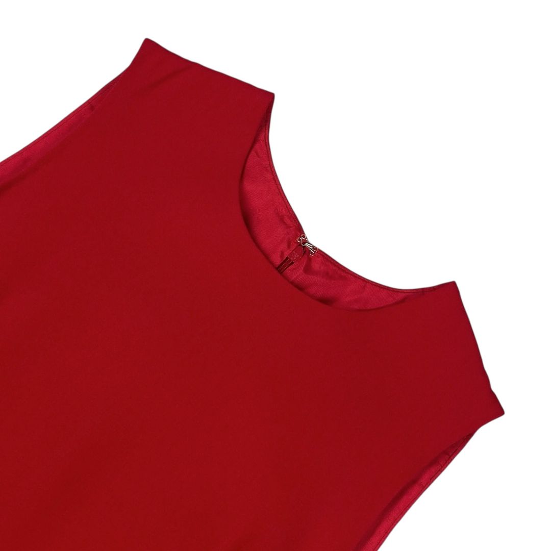 Vestido Sin Manga MENAGE A TROIS Color Rojo Talle 40