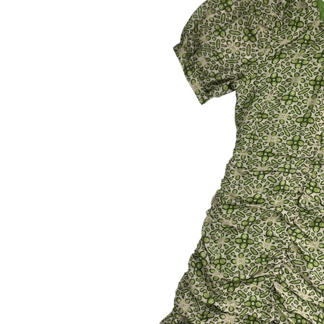 Vestido Manga Corta RACHEL Verde Talle L