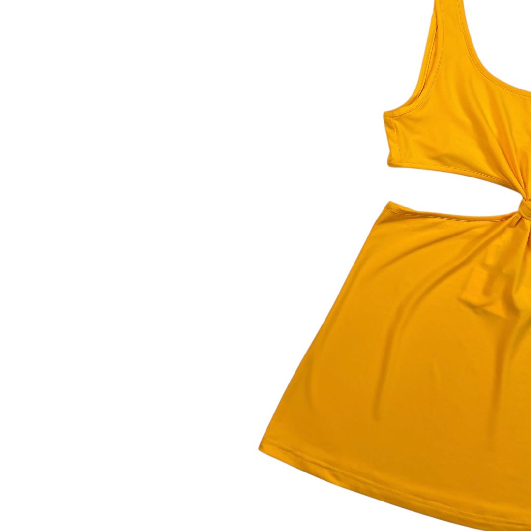 SOLID & STRIPED Vestido Sin Manga Amarillo Talle S