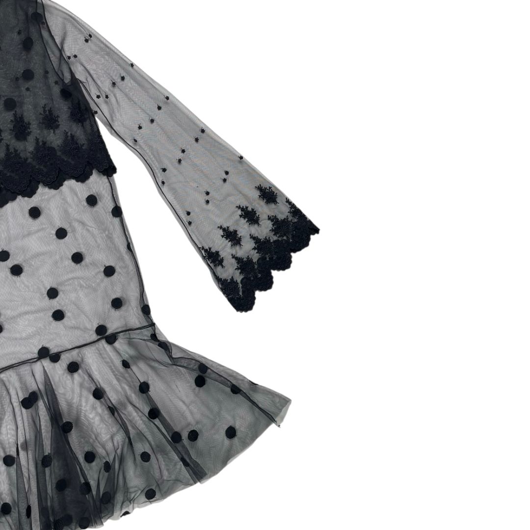 Vestido Manga Larga HOUSE OF MATCHING COLOURS Negro Talle S