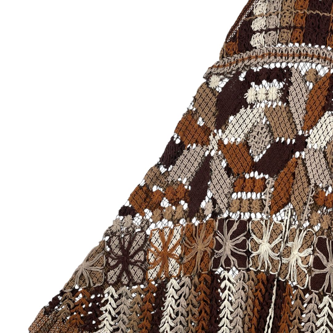 Vestido Sin Manga SIN MARCA Marron Talle S