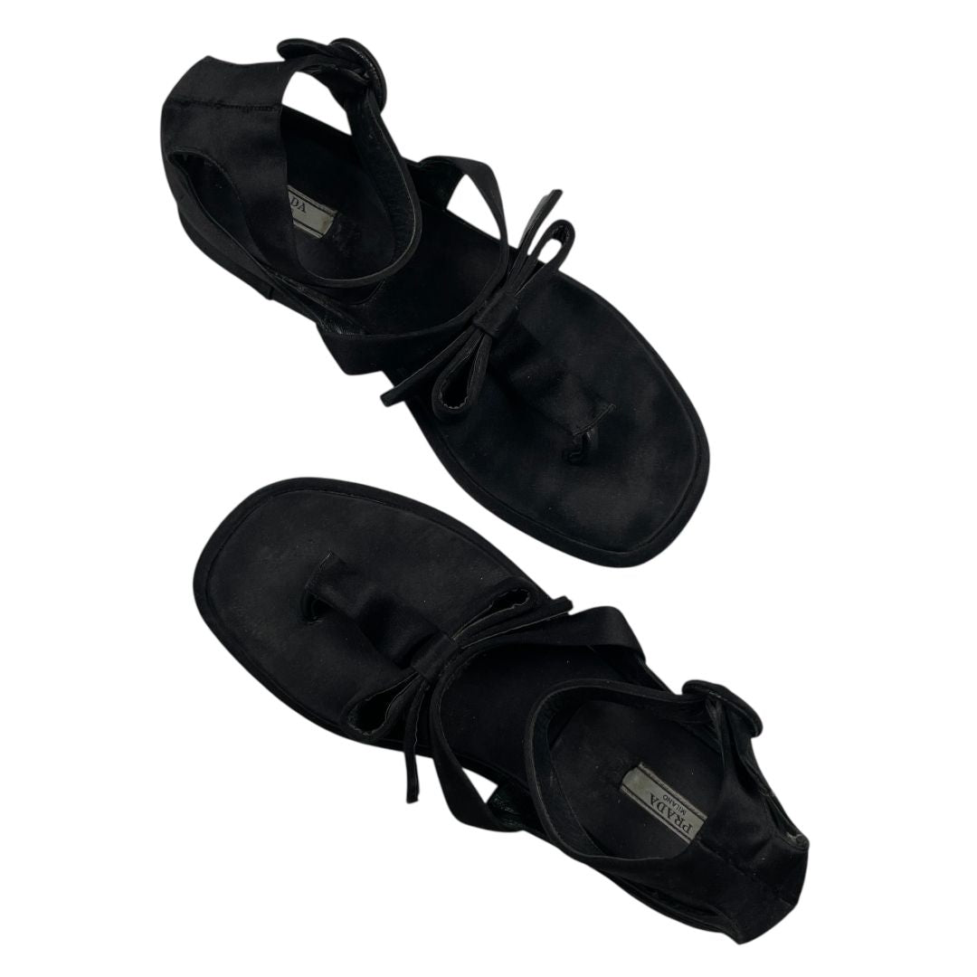 Sandalias PRADA Negro Talle 37,5