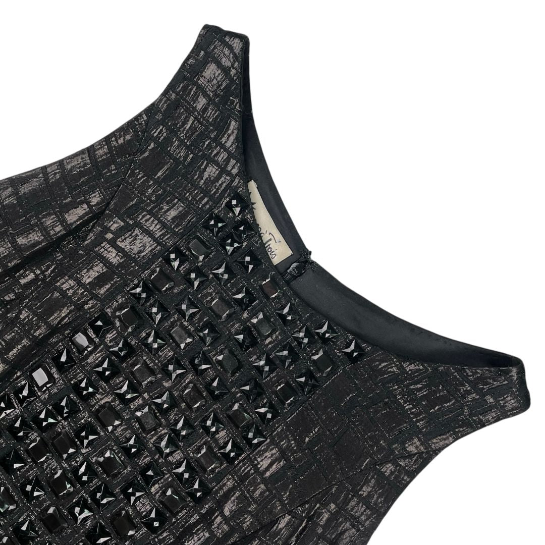Vestido Sin Manga MENAGE A TROIS Color Negro Talle 42