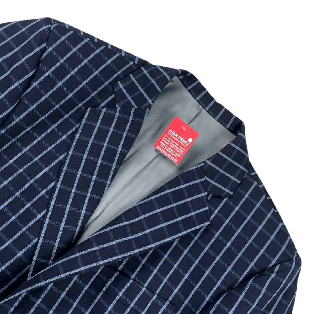 Saco SIN MARCA Color Varios Cuadros Azules Talle L