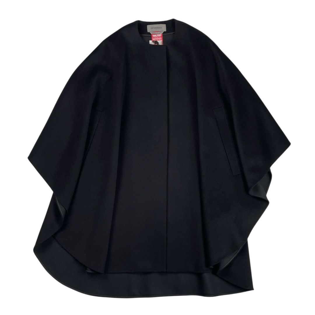 Capa Larga SPORTMAX Color Negro Talle 38