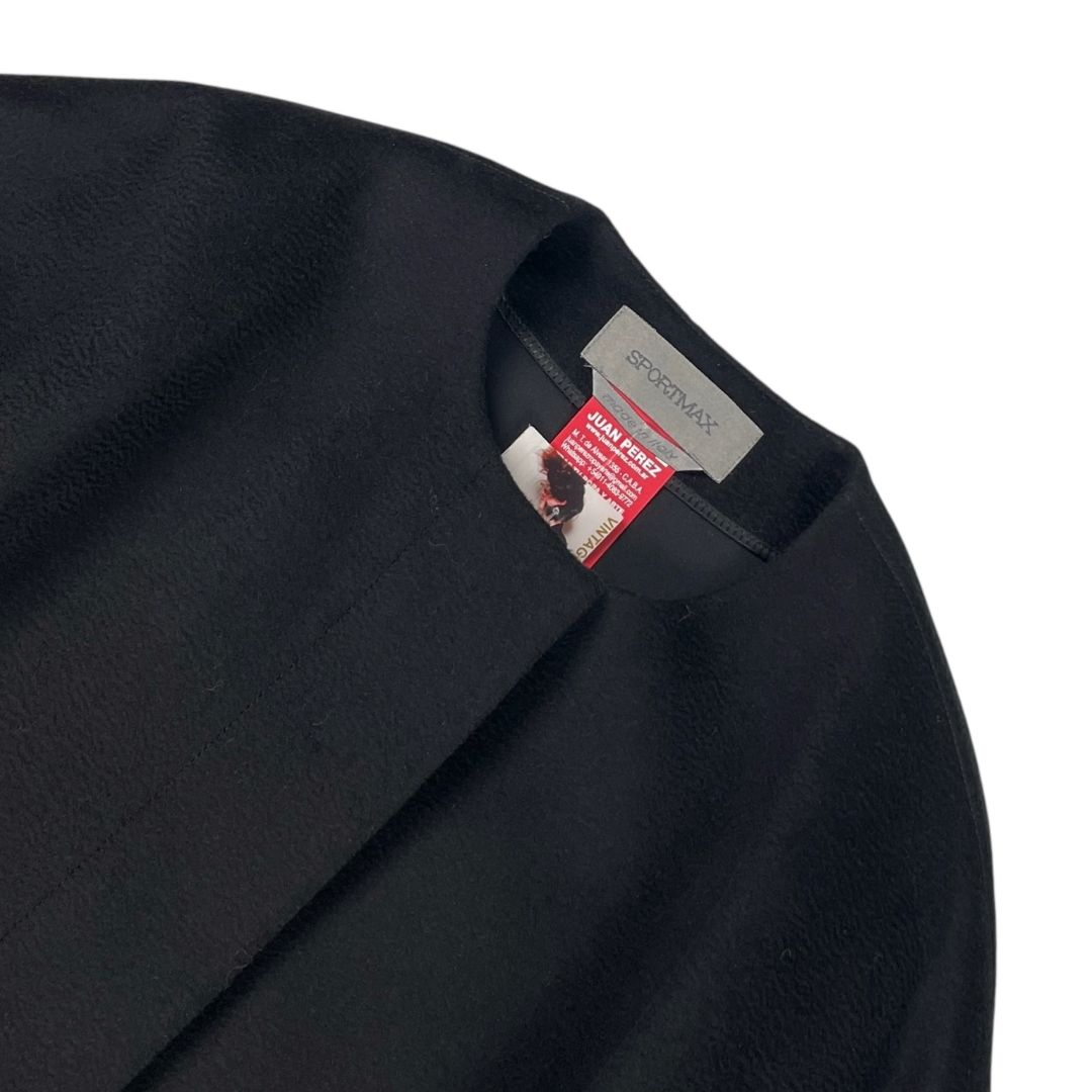 Capa Larga SPORTMAX Color Negro Talle 38