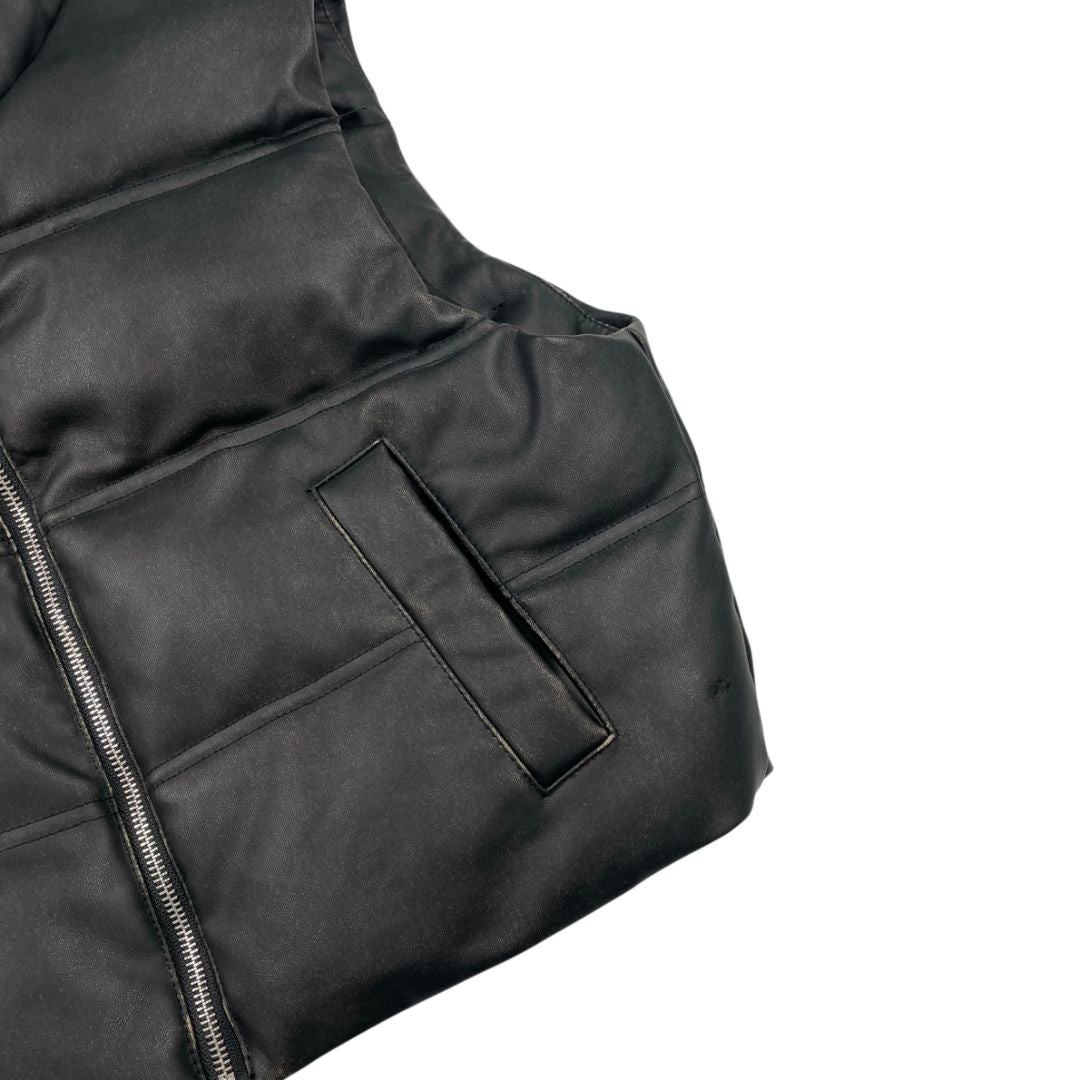 Chaleco Corto ZARA Color Negro Talle XS