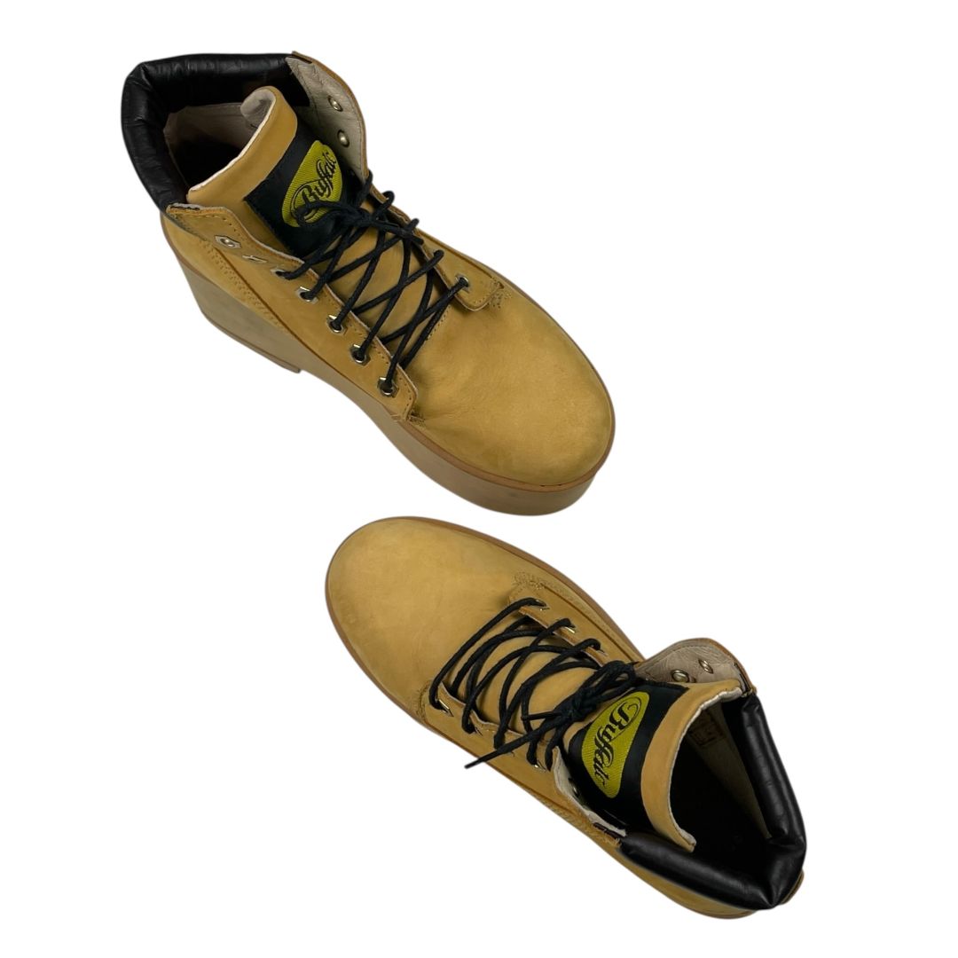 Plataformas BUFFALO Color Mostaza Talle 36