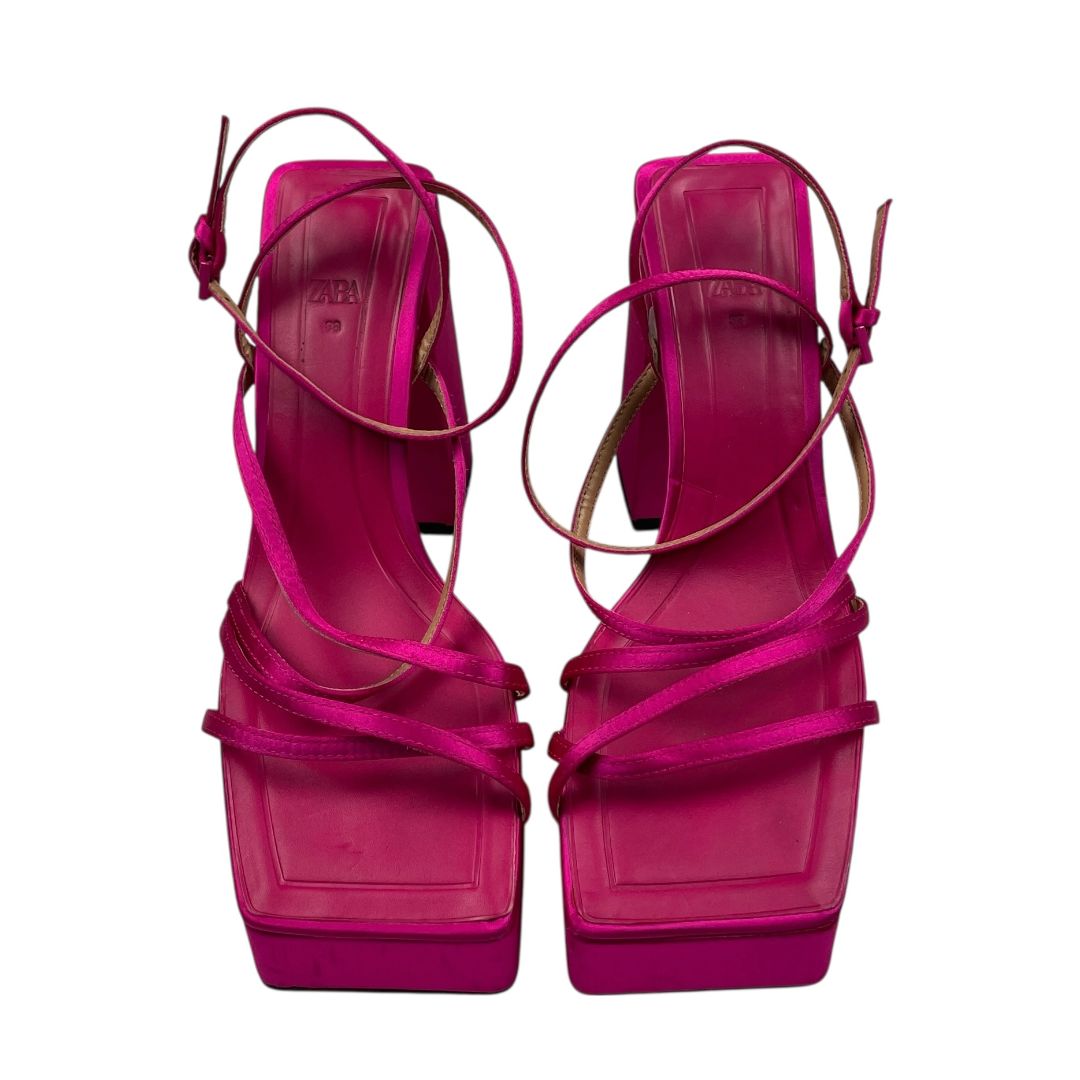 Sandalias ZARA Color Fucsia Talle 38