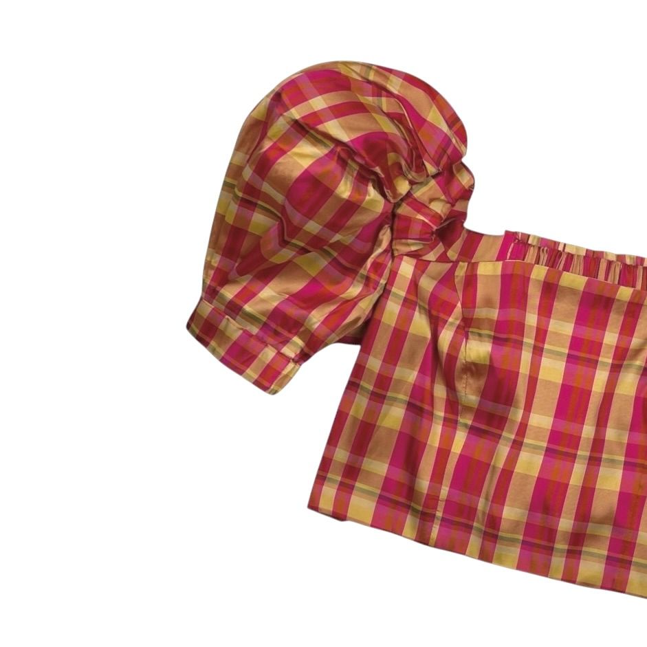 Top Con Mangas HOUSE OF MATCHING COLOURS Color Varios Cuadros Talle M