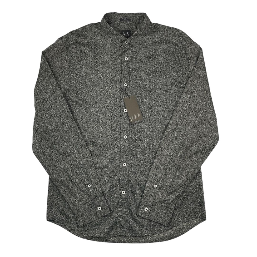 Camisa Manga Larga ARMANI Color Verde Talle L