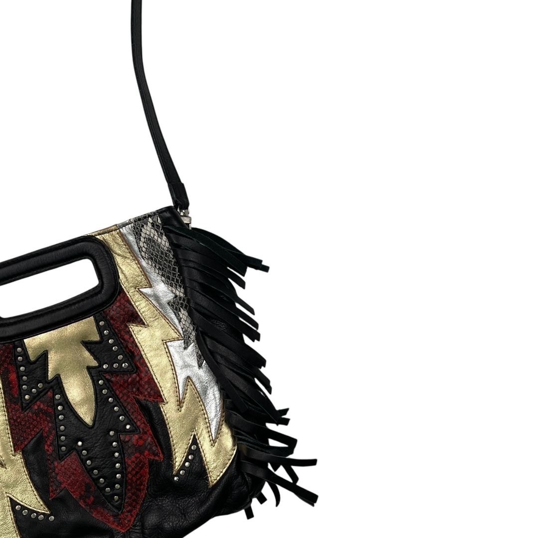 Cartera RAPSODIA Color Varios Negro y Dorado Medida 26cm X 23cm