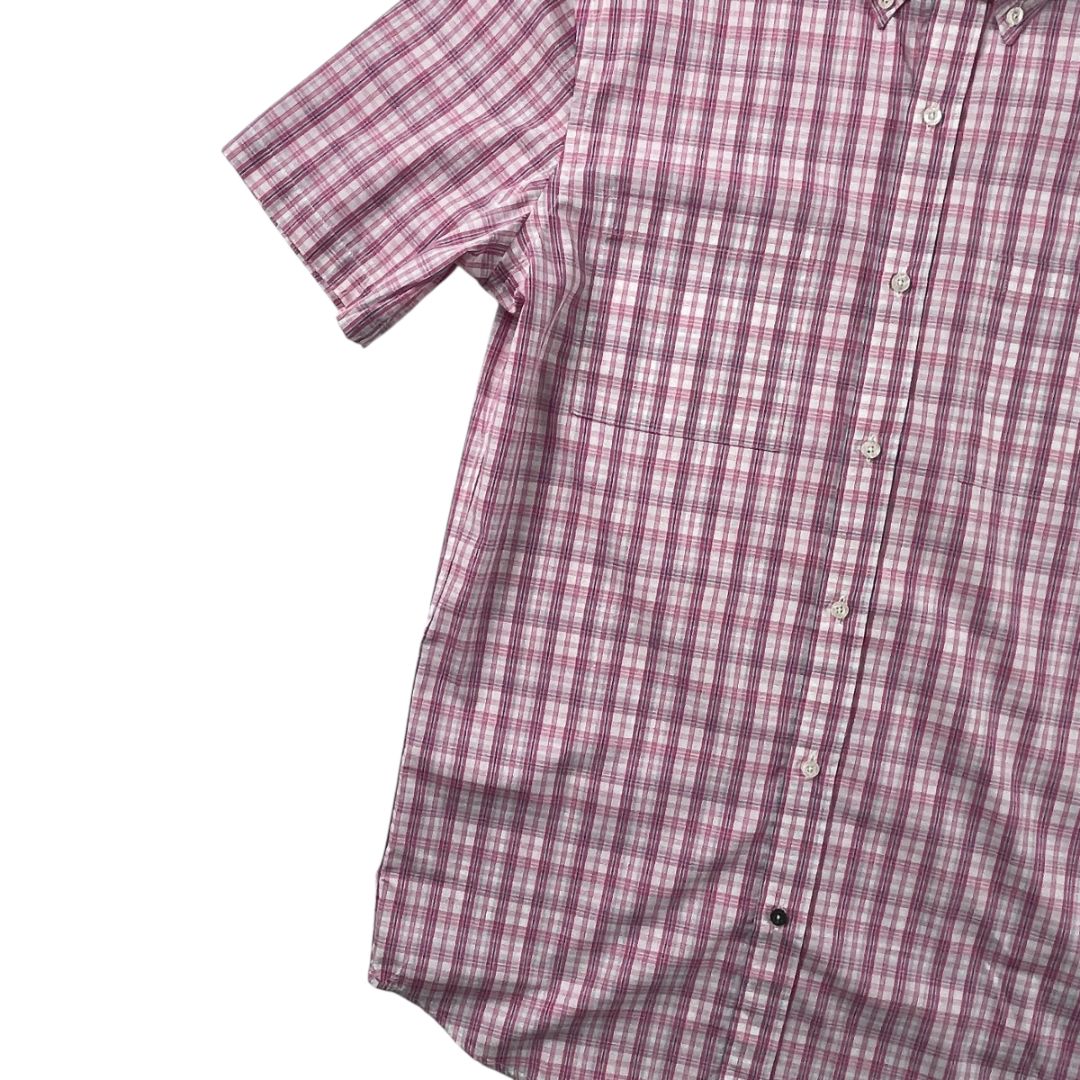 Camisa Manga Corta LACOSTE Color Rosa Talle 38