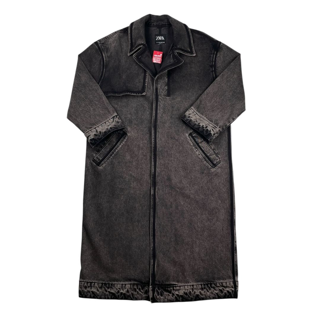 Tapado ZARA Color Negro Talle L