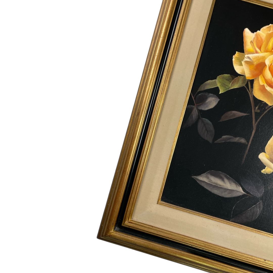Arte sin Vidrio NIDIA PETRINA Estilo Naturaleza Muerta Obra 58 cm X 39 cm Marco 88 cm X 67 cm