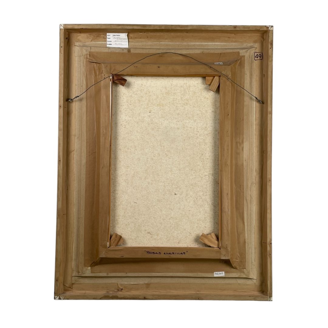 Arte sin Vidrio NIDIA PETRINA Estilo Naturaleza Muerta Obra 58 cm X 39 cm Marco 88 cm X 67 cm