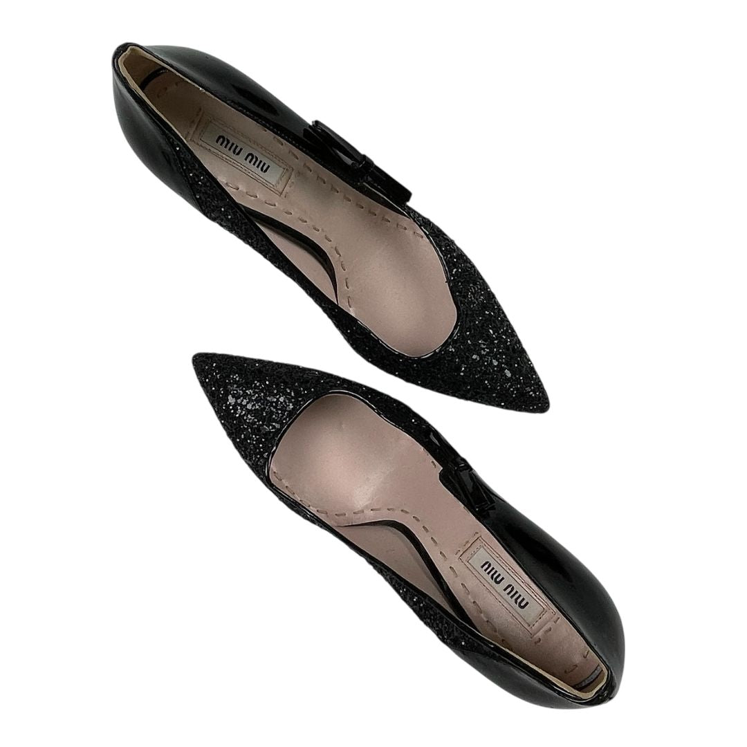 Zapatos MIU MIU Color Negro Talle 38,5