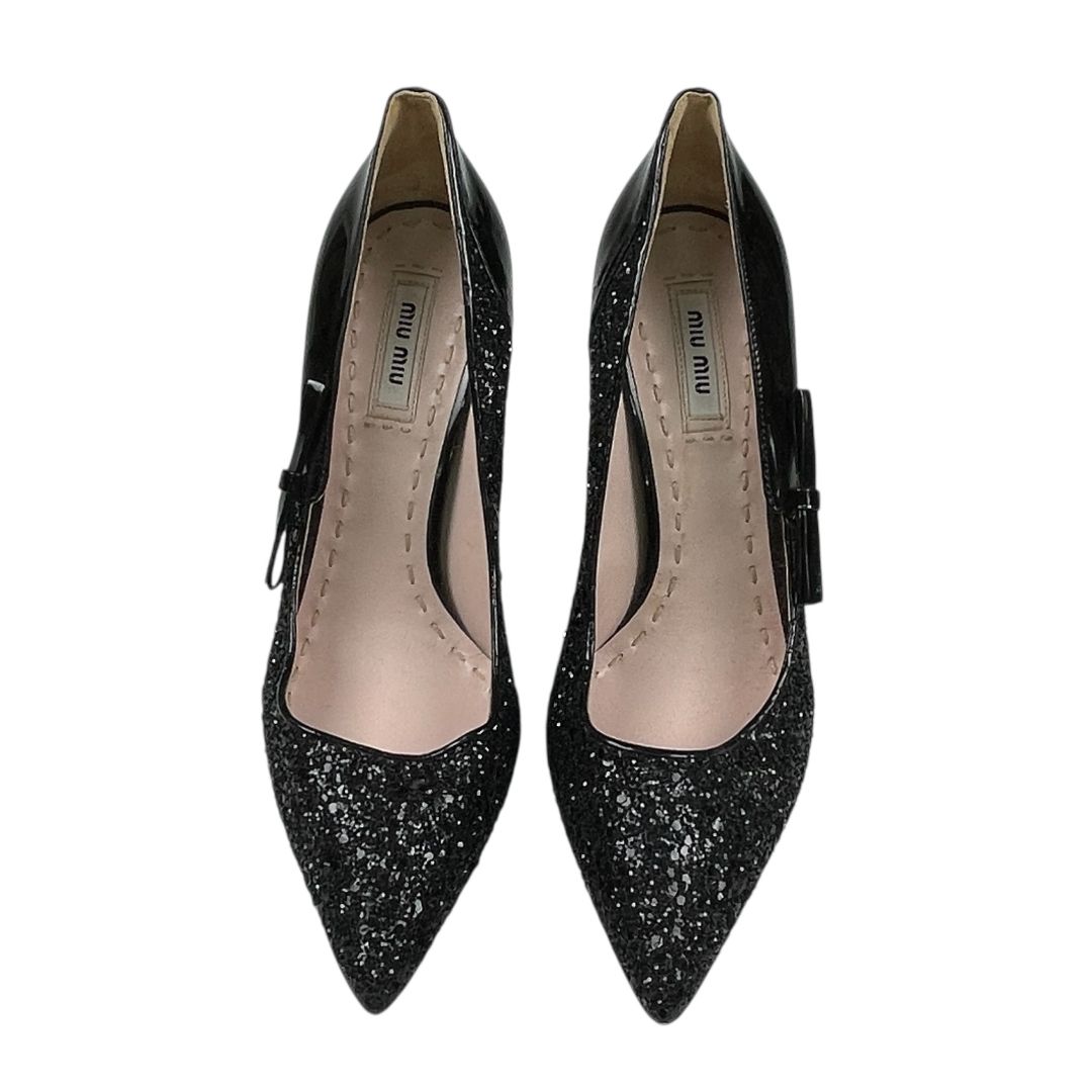 Zapatos MIU MIU Color Negro Talle 38,5