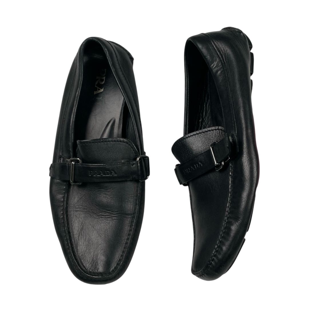 Mocasines PRADA Color Negro Talle 8